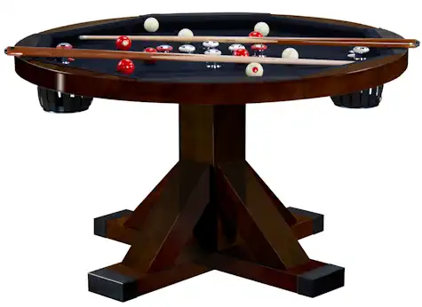 Round Bumper Pool Table