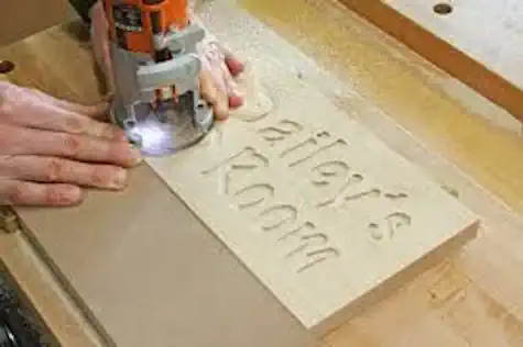 Plunge Router Cutting Words