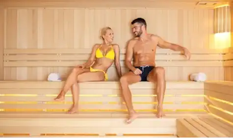 Sauna in Swim Suits