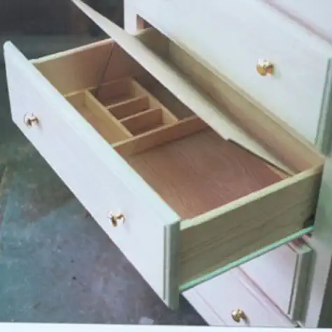 Secret Compartment Hidden in Dresser Drawer