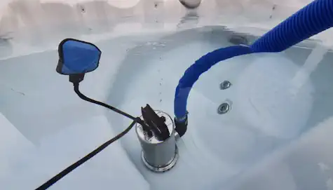 Sump Pump in Hot Tub