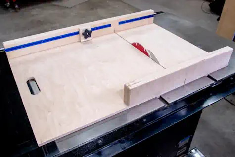 Table Saw with Sled