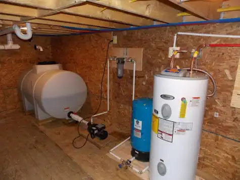 Tiny Home Water Storage, Softener and Heater