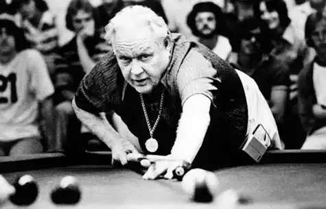 Willie Mosconi Playing Pool
